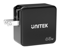 UNITEK Ładowarka Sieciowa Travel GAN 2x USB-C 1x USB-A 65W; P1117B - 1172349 - zdjęcie 2